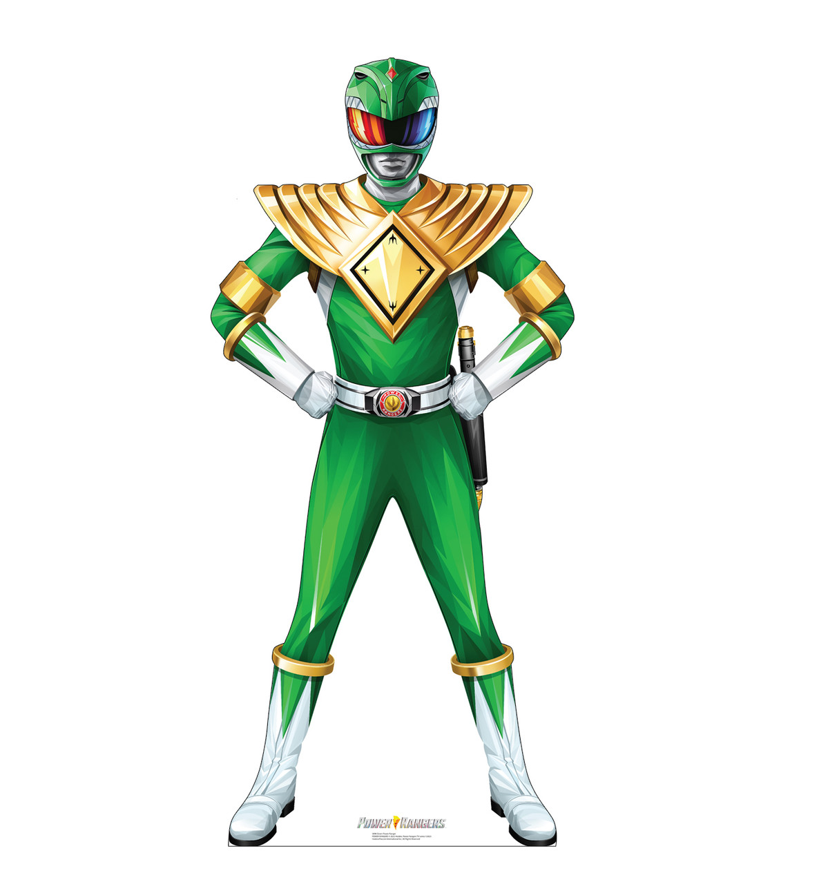 Life-size cardboard standee of Green Power Ranger.