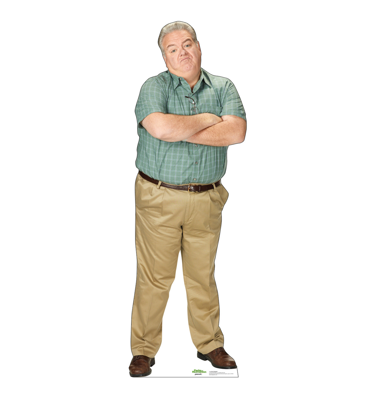 Life-size cardboard standee of Jerry Gergich.
