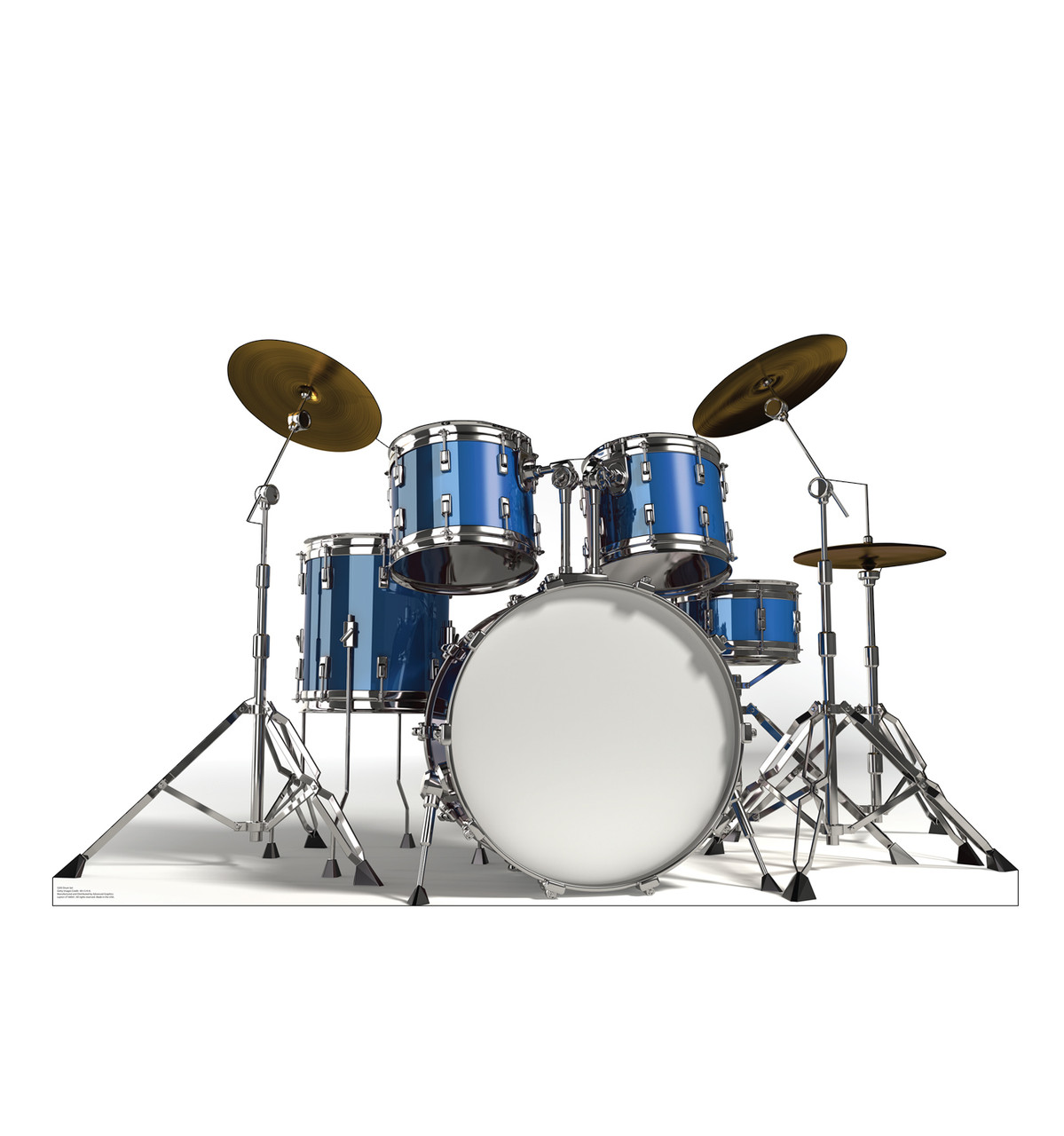 Life-size cardboard standee of a Drum Set.
