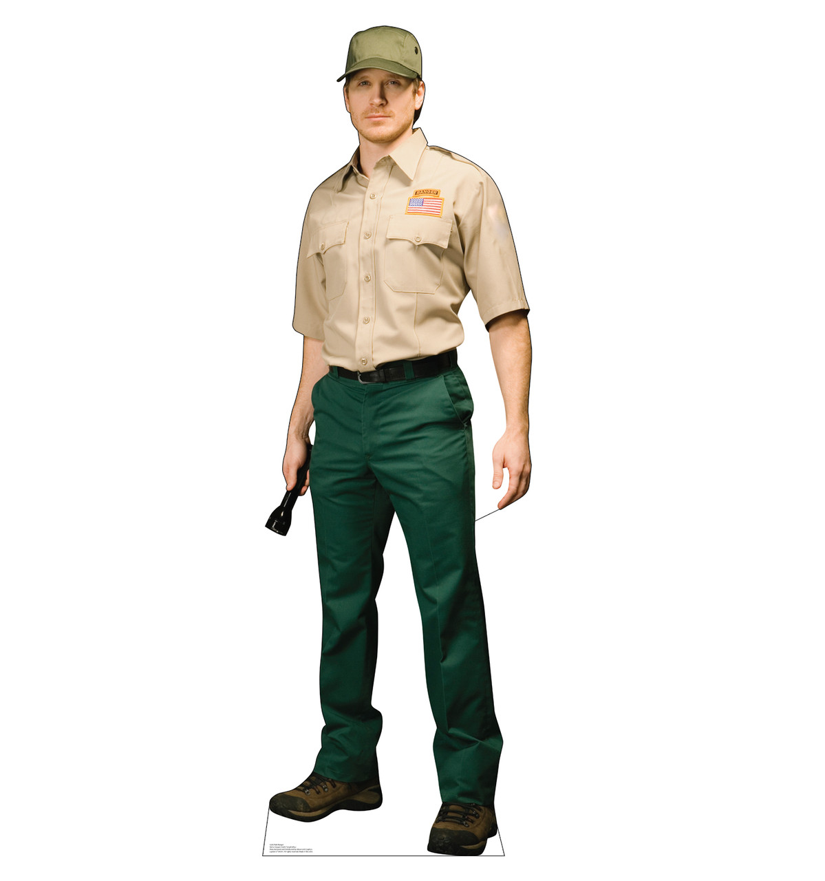 Life-size cardboard standee of a Park Ranger.