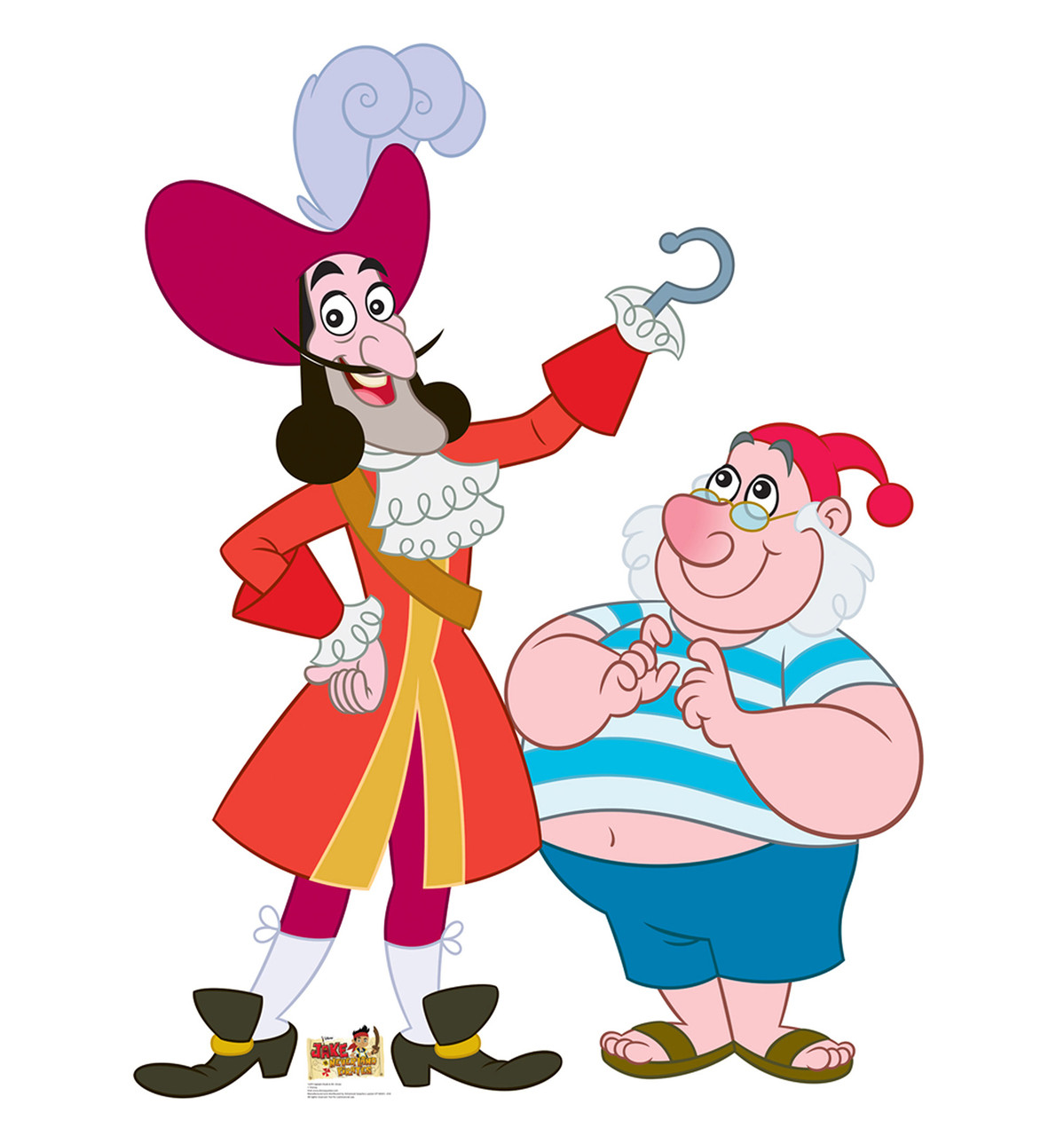 Life-size Captain Hook and Mr Smee Cardboard Standup | Cardboard
