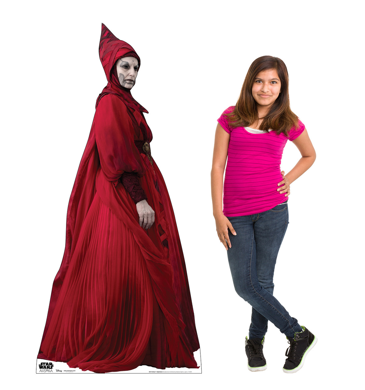 Life-size cardboard standee of Klothow (Nightsister) with model.