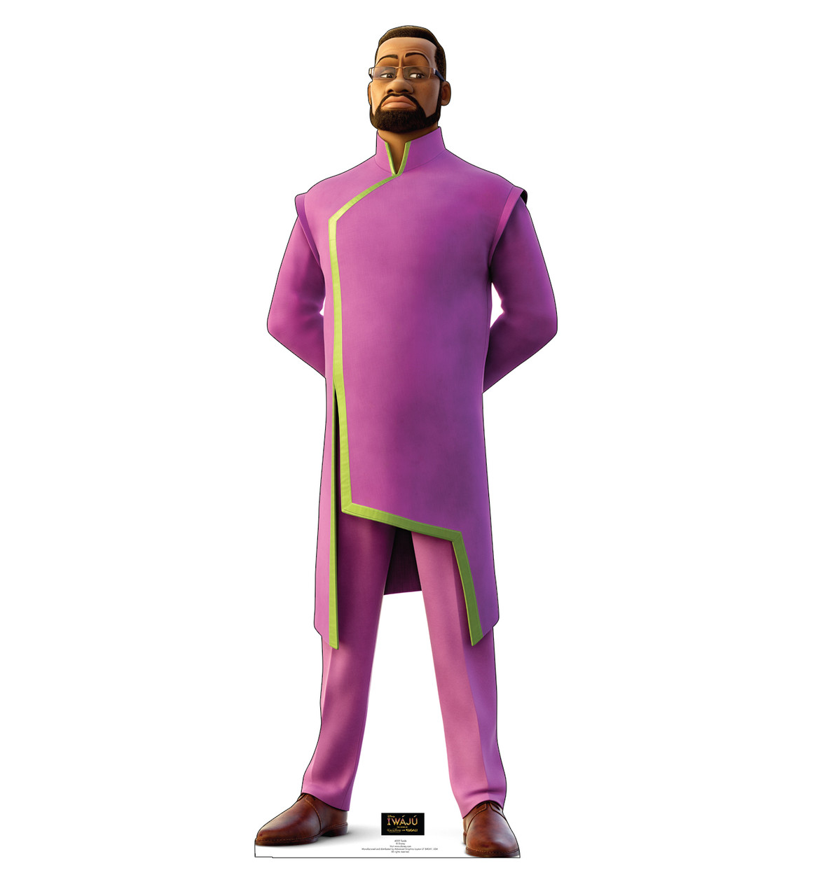 Life-size cardboard standee of Tunde from Disney's Iwaju.