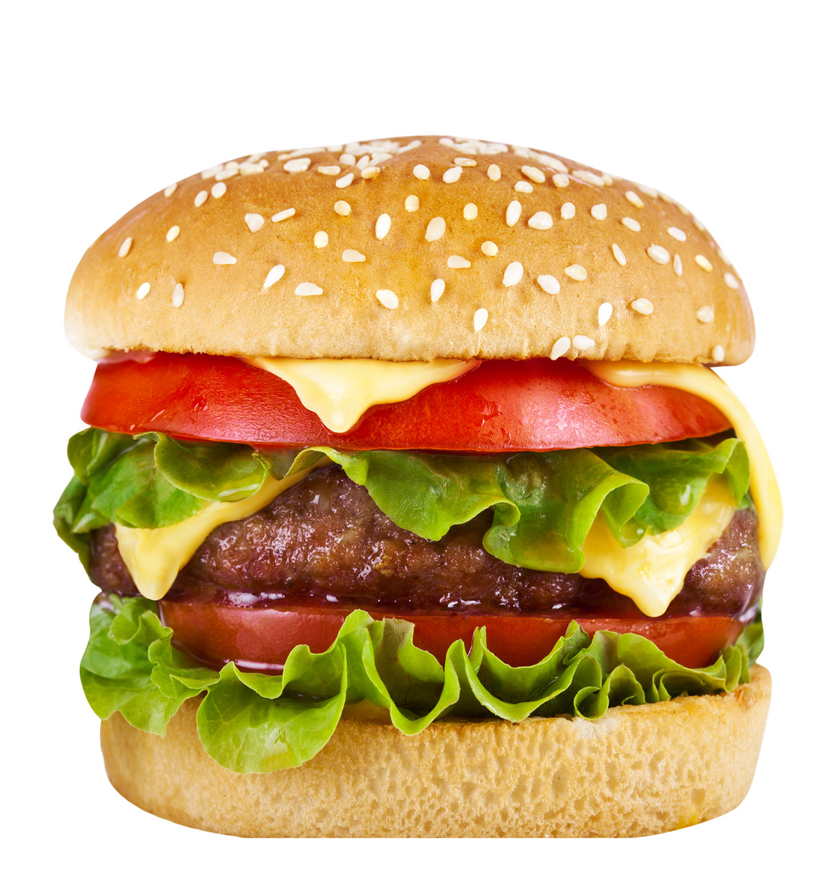 Life-size cardboard standee of a Cheeseburger.