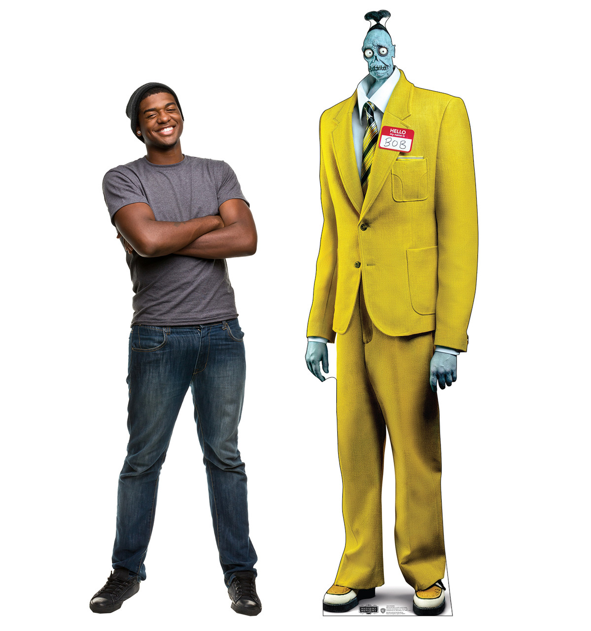 Life-size cardboard standee of Shrinkers with model.