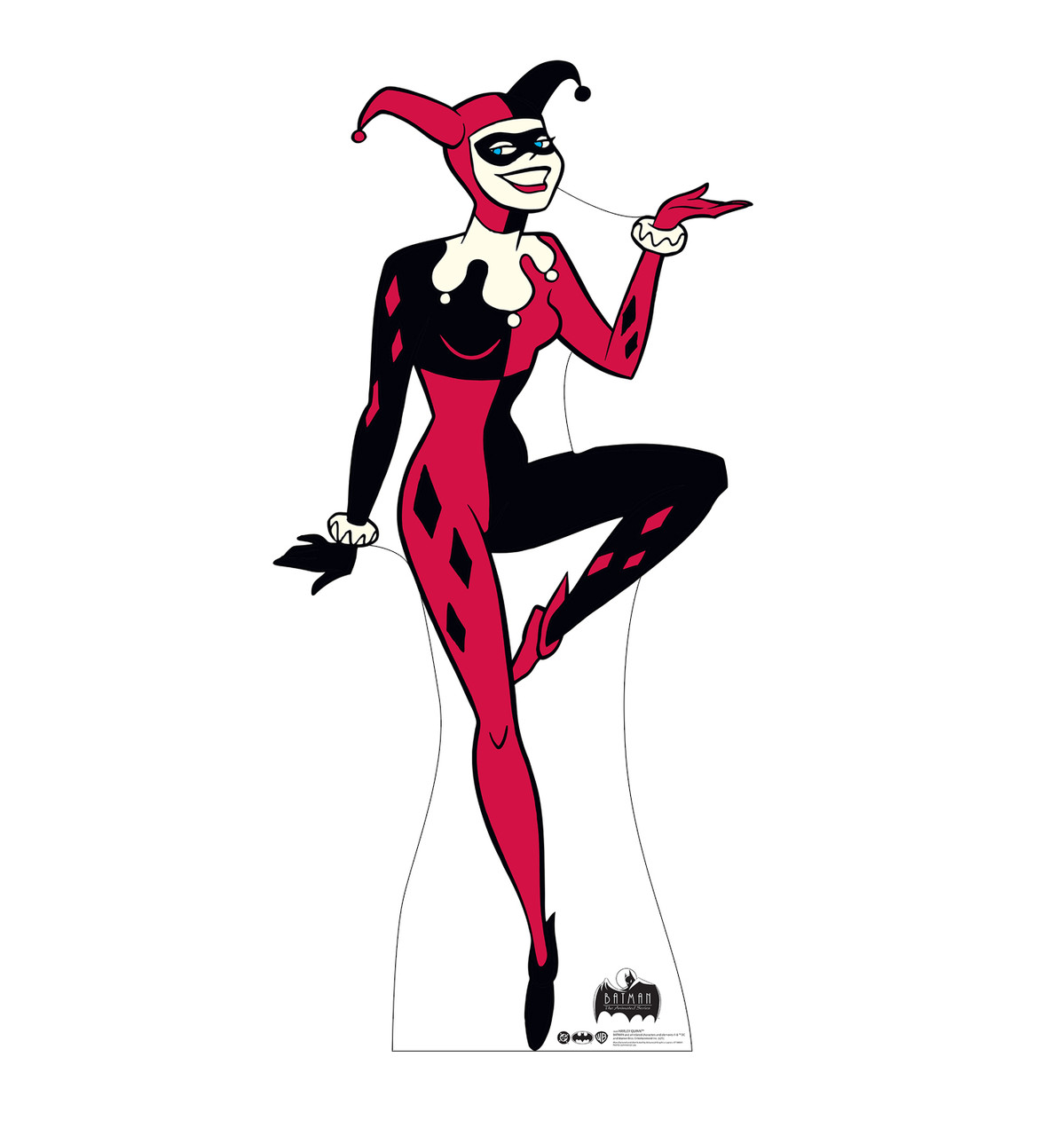 Life-size Cardboard standee of Harley Quinn (Animated Series 1992).
