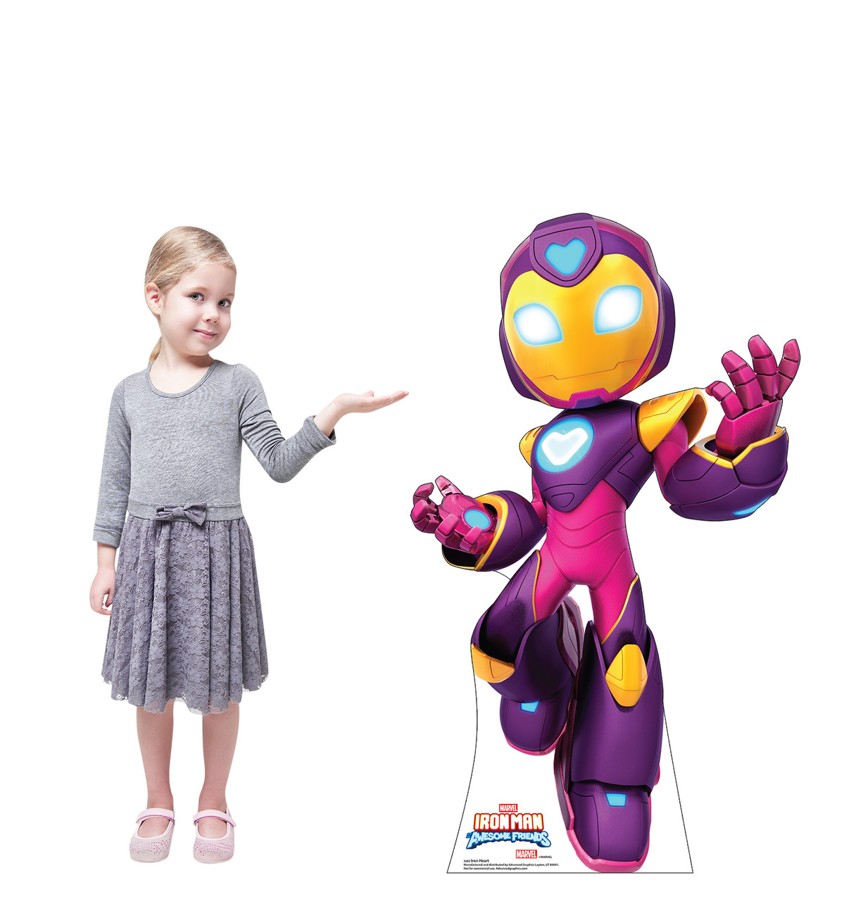 Life-size Cardboard standee of Iron Heart with model.