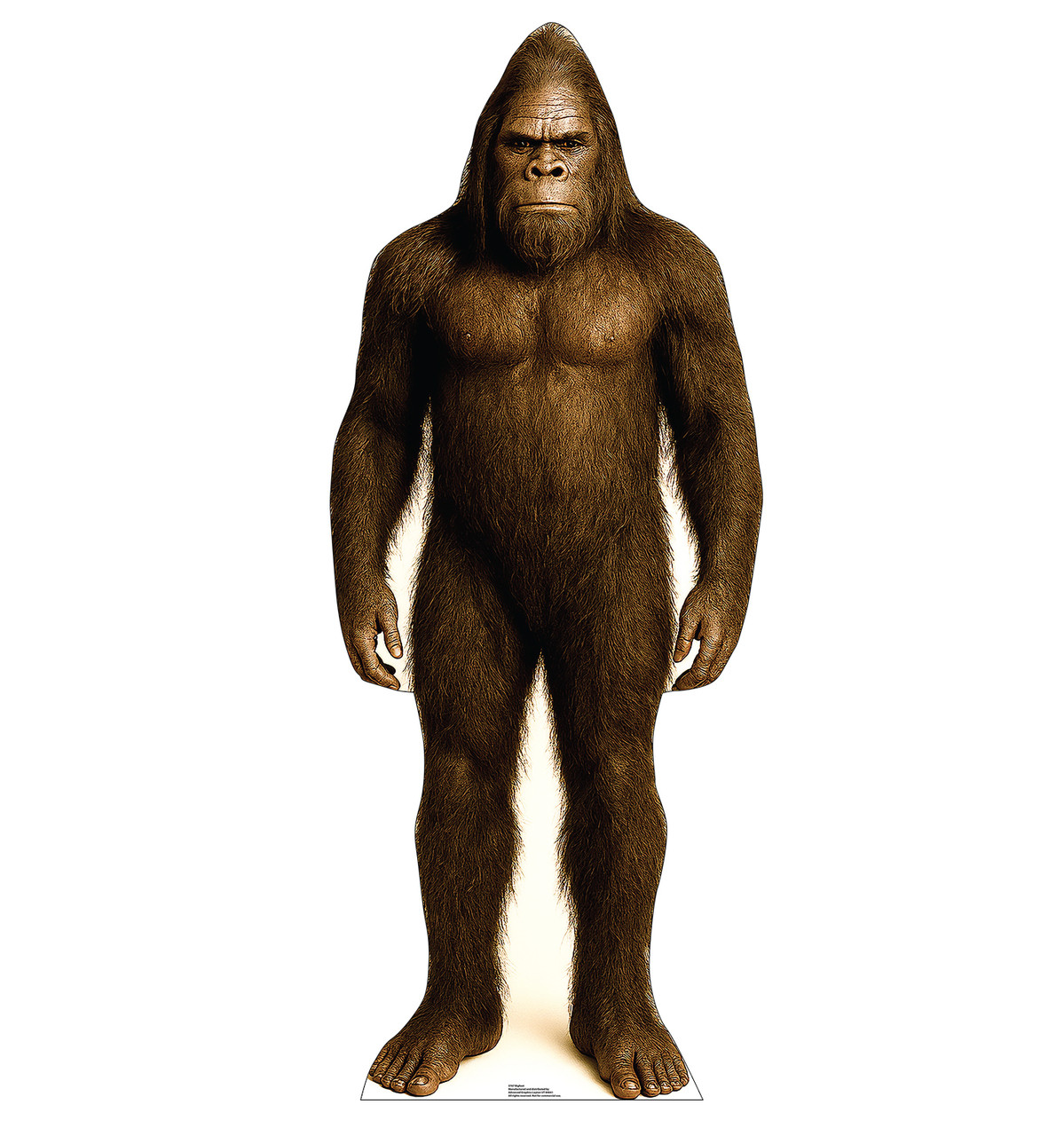 Life-size Cardboard standee of Bigfoot.