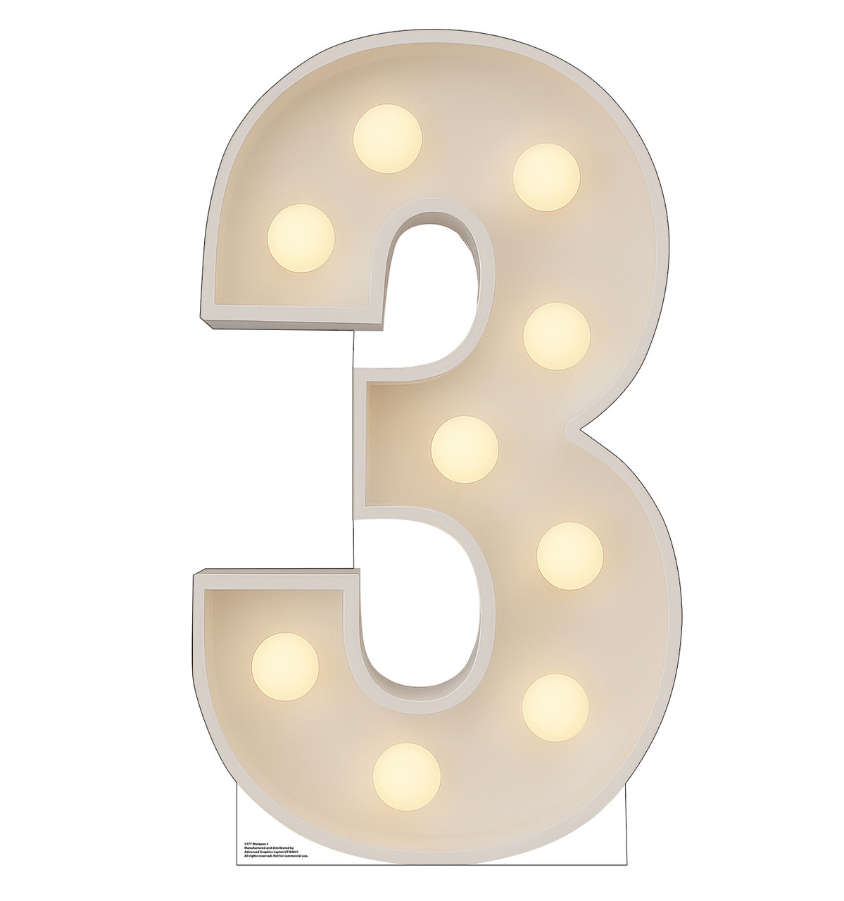 Life-size Cardboard standee of Marquee 3.