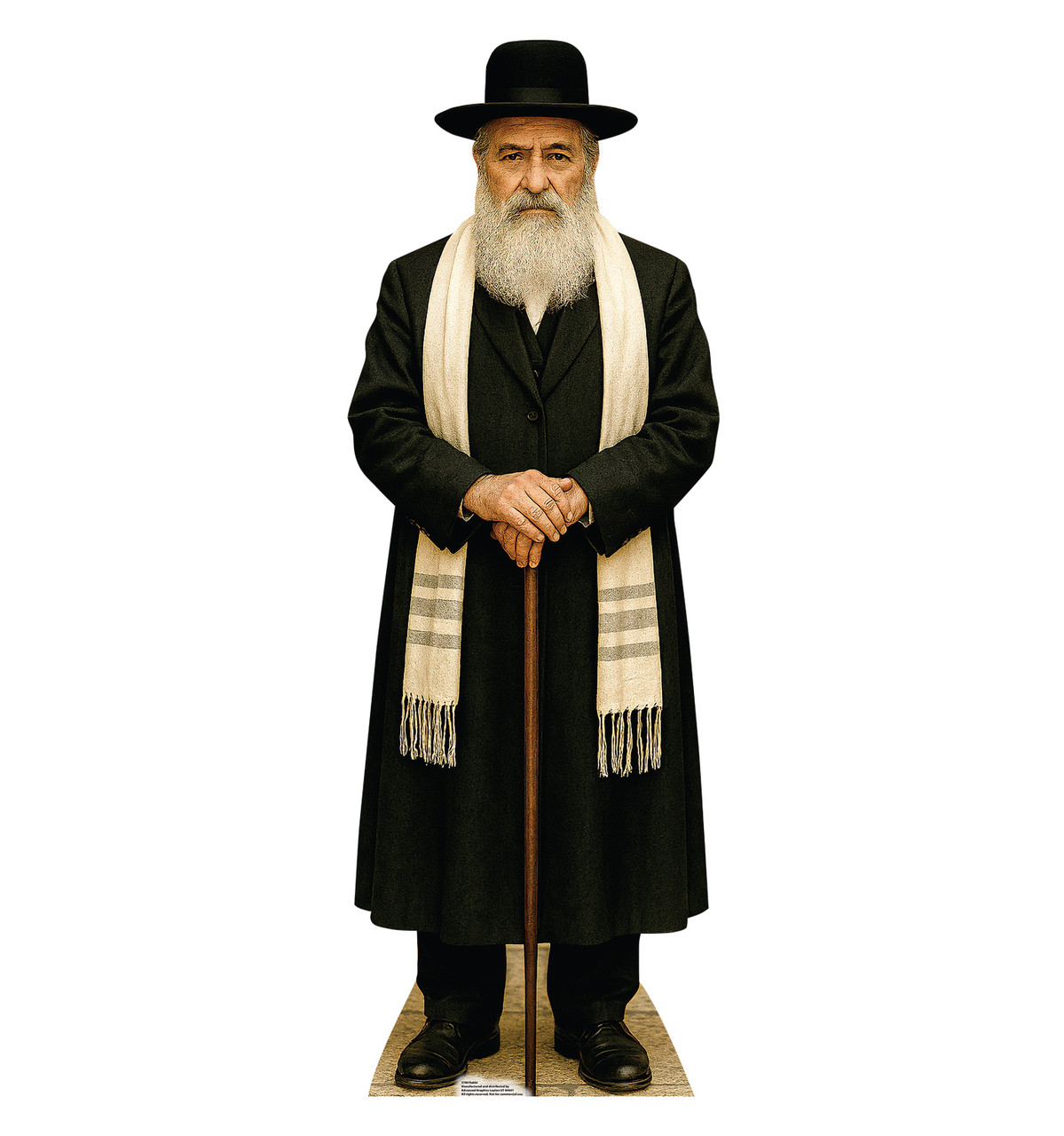 Life-size Cardboard standee of a Rabbi.