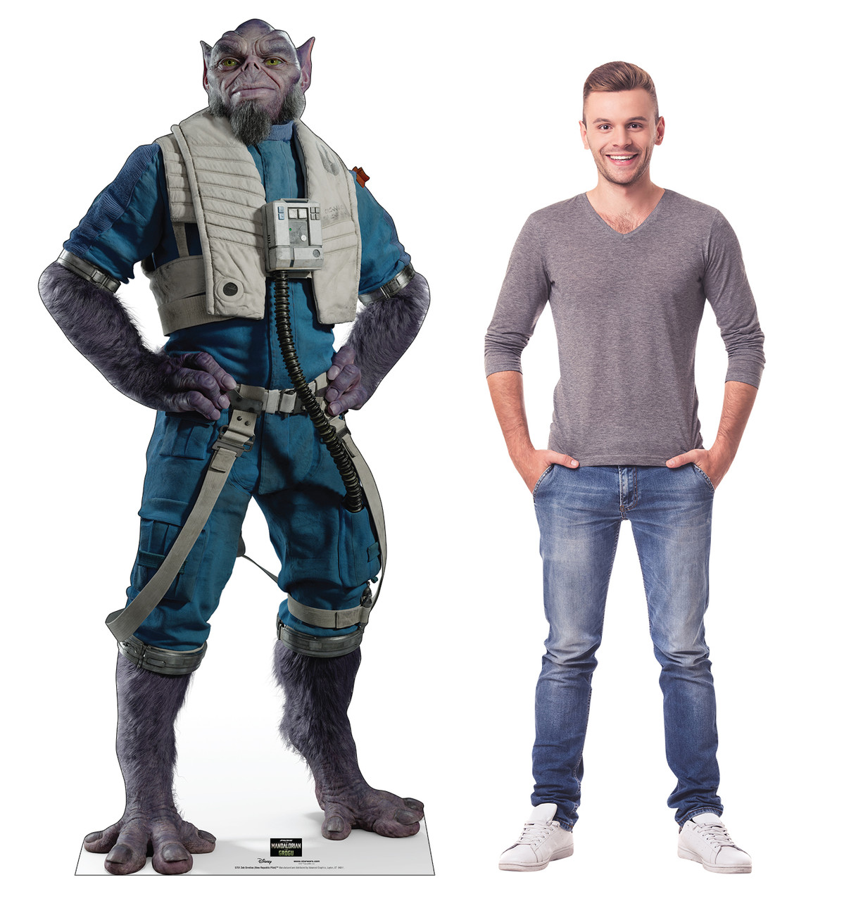 Life-size Cardboard standee of Zeb Orrelios (New Republic Pilot)™ with model.