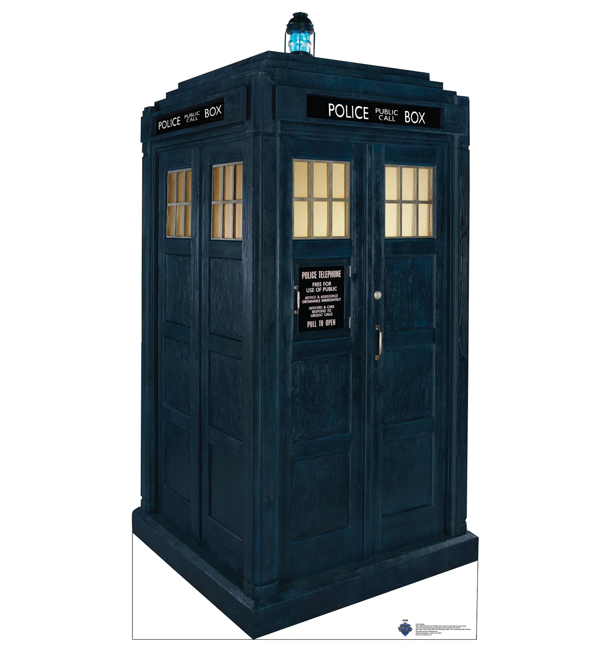 Life-size Cardboard standee of the TARDIS.