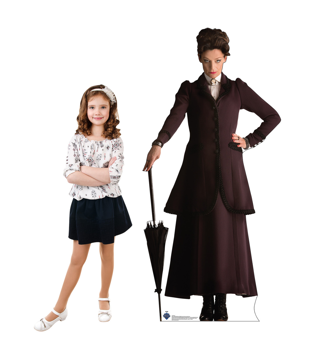 Life-size Cardboard standee of Missy with model.