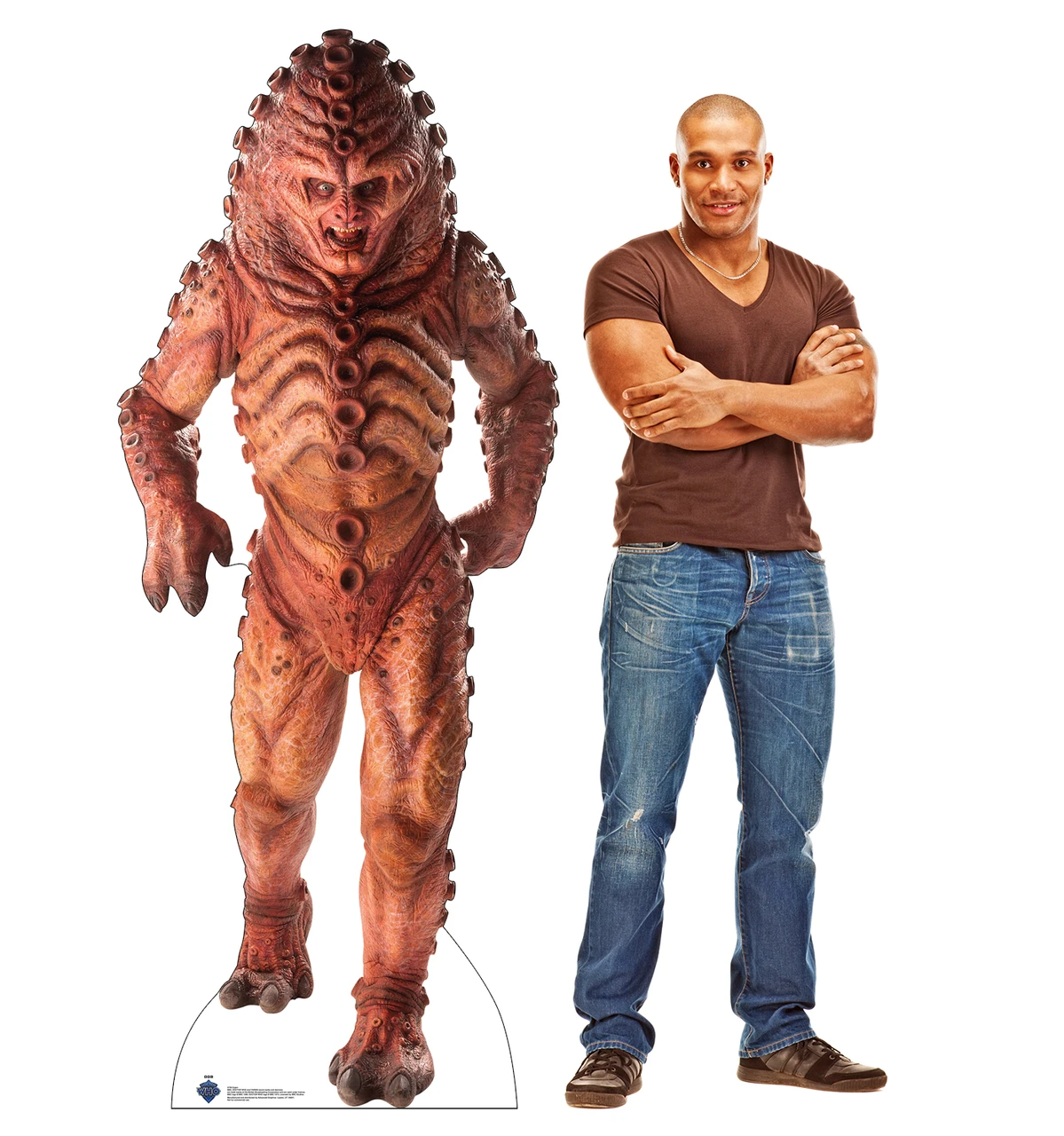Life-size Cardboard standee of Zygon with model.