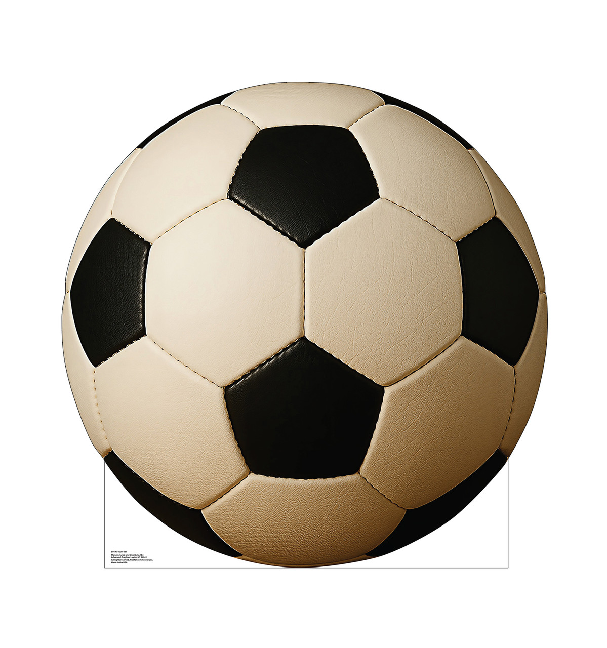 Life-size Cardboard standee of a Soccer Ball.