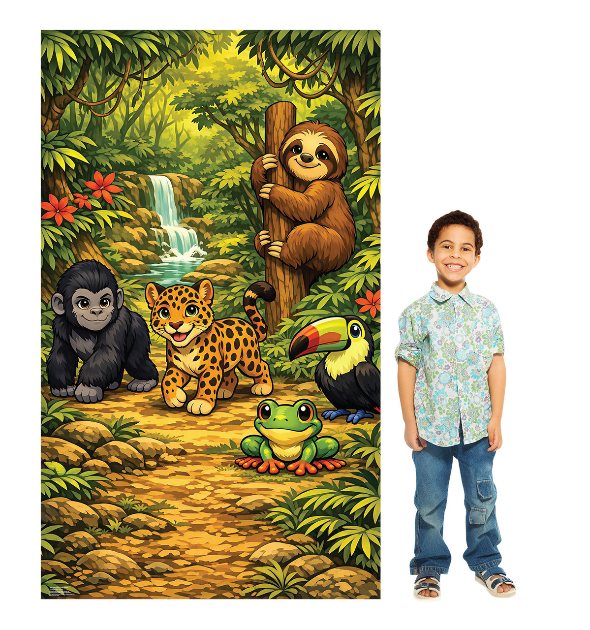 Rain Forest Jungle Animals (Vacation Bible School) with model.