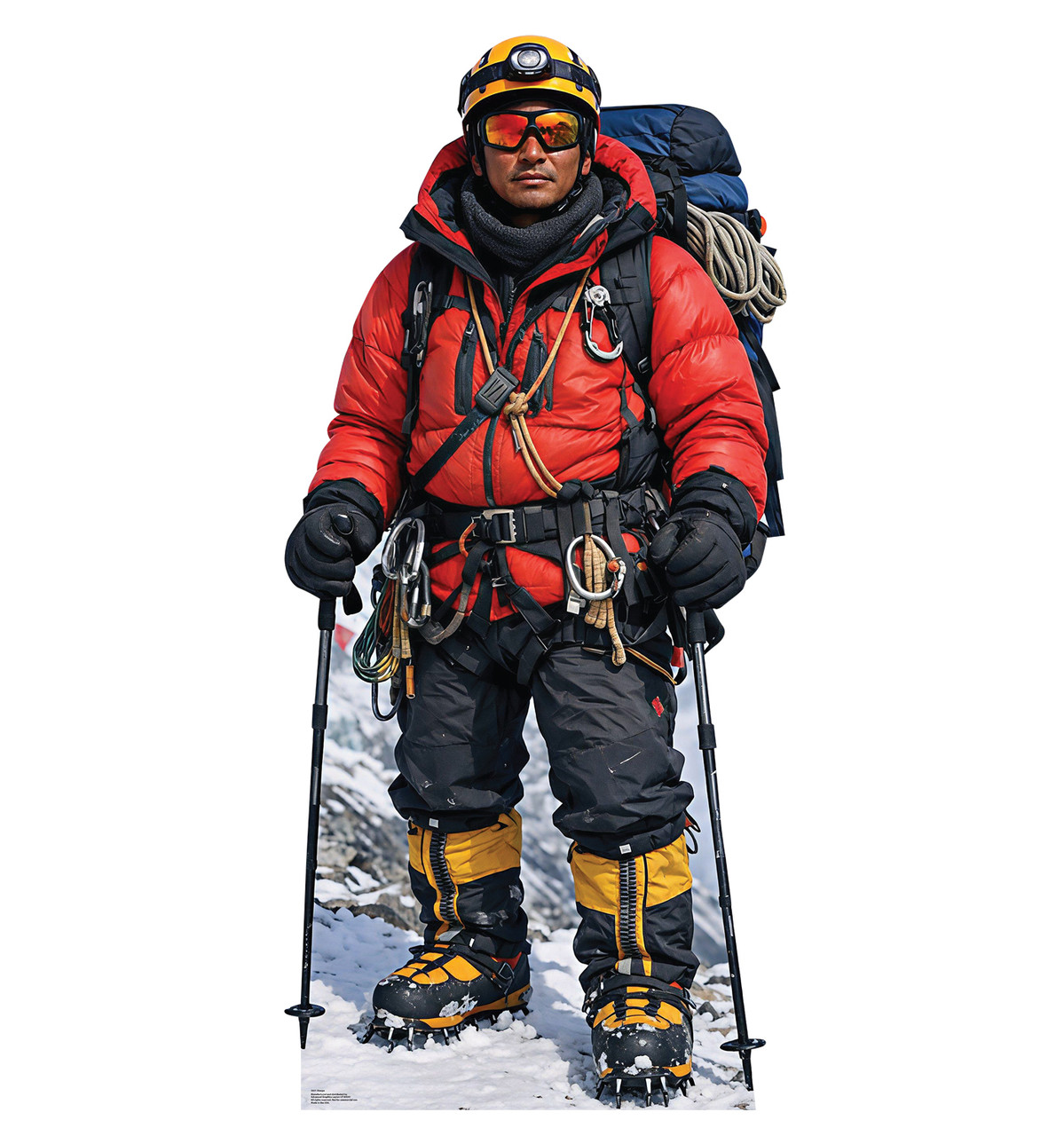 Life-size cardboard standee of a Sherpa.