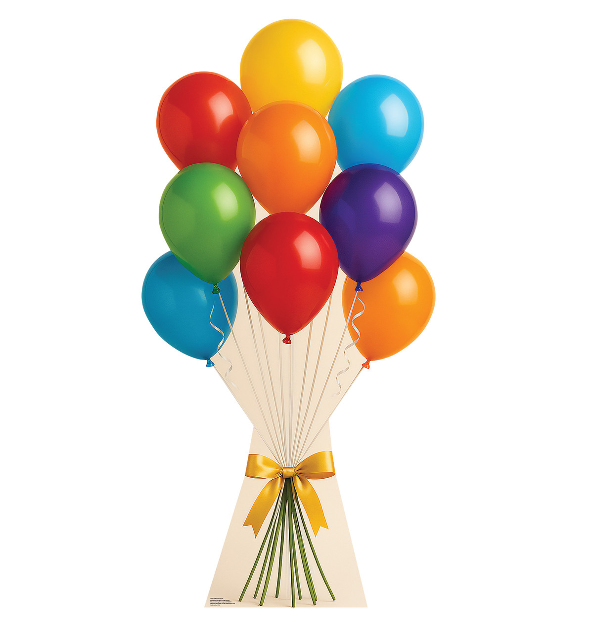 Life-size cardboard standee of a Balloon Bouque.