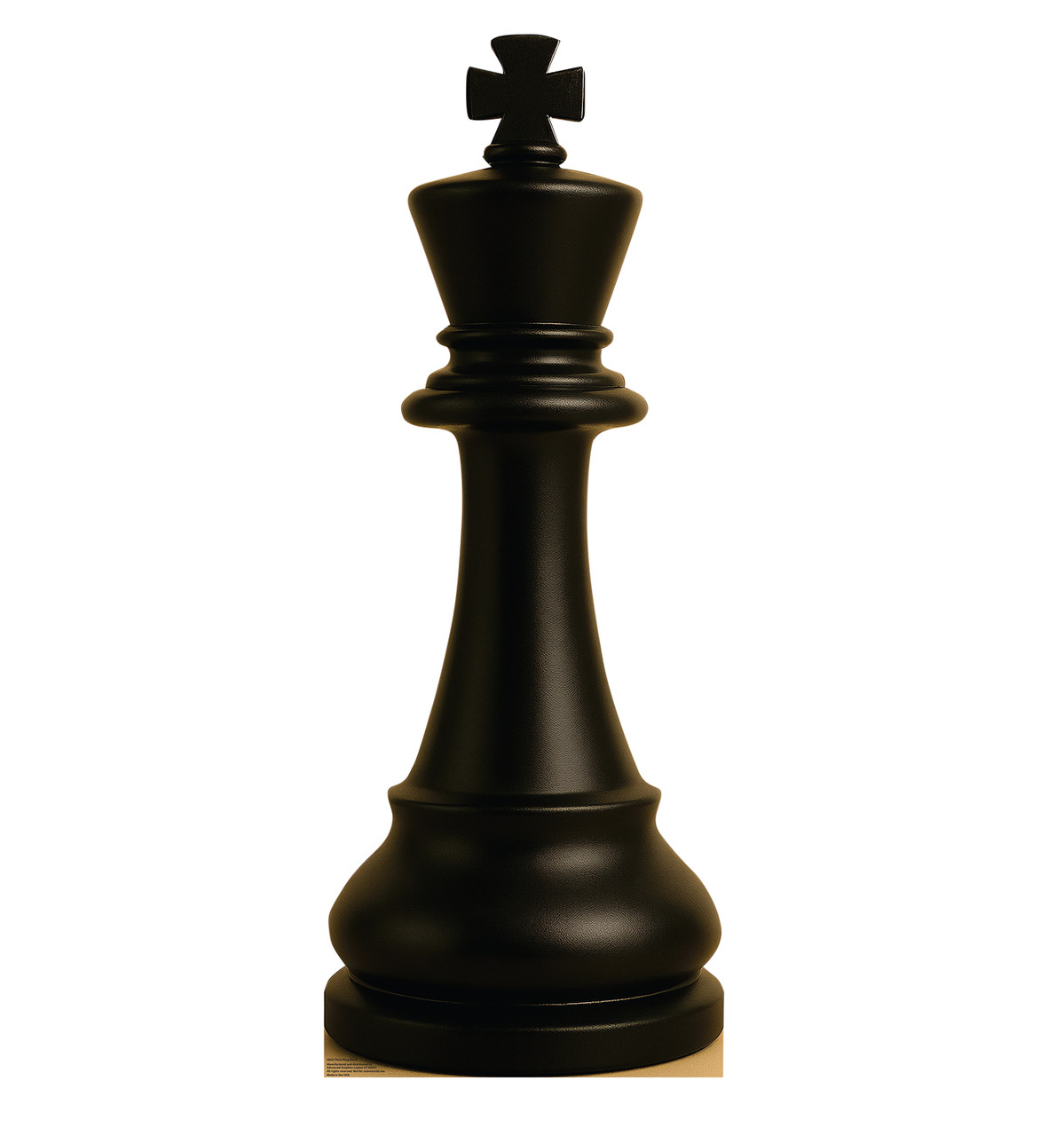 Life-size cardboard standee of Chess King Black.