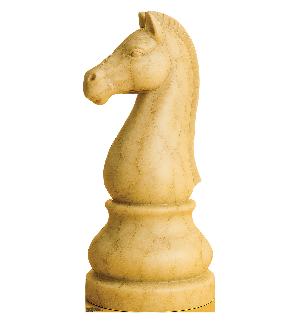 Life-size cardboard standee of Chess Knight White.