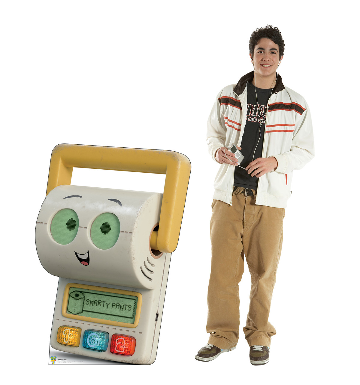 Life-size cardboard standee of Smarty Pants with model.