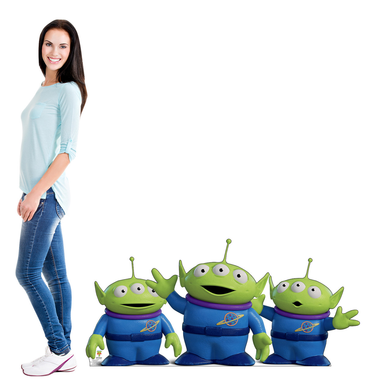 Life-size cardboard standee of Aliens with model.