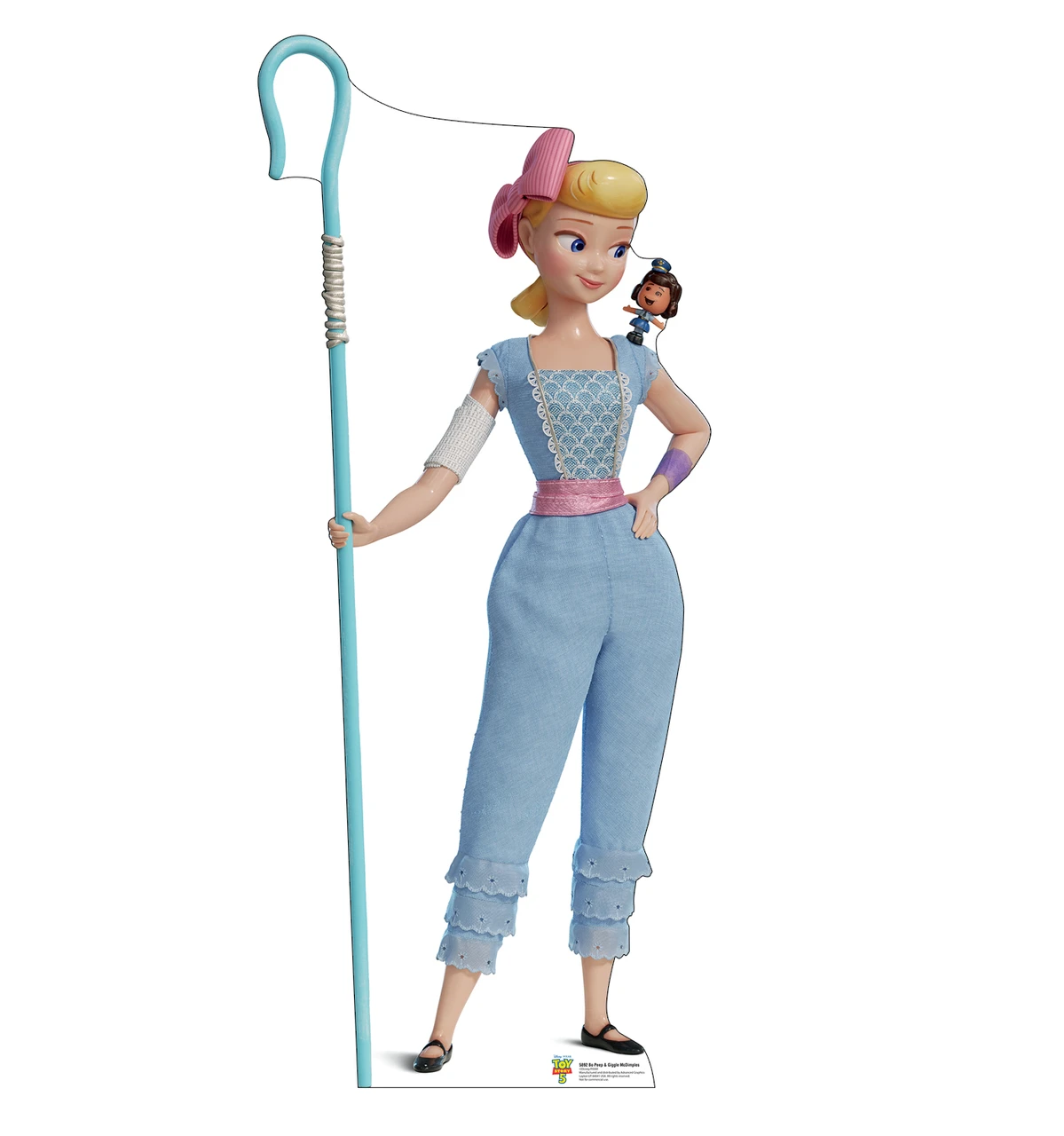 Life-size cardboard standee of Bo Peep & Giggle McDimples.