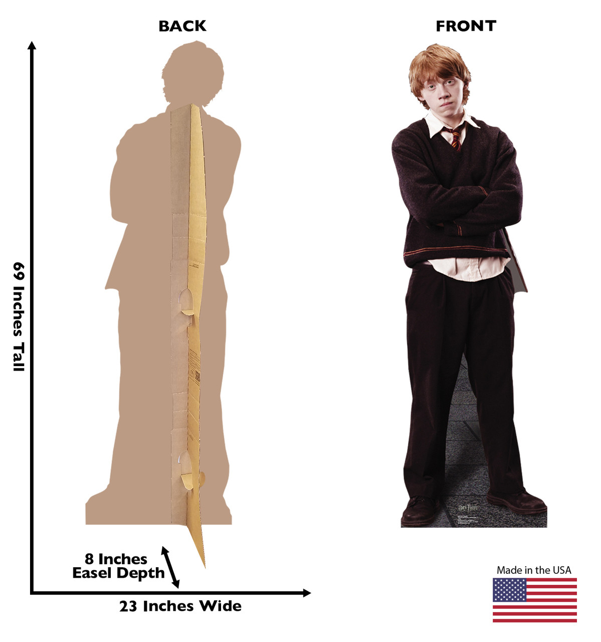Life Size Ron Weasley Cardboard Standup Cardboard Cutout Ron weasley wasn't the star of harry potter, yet there would be no golden trio without him. ron weasley