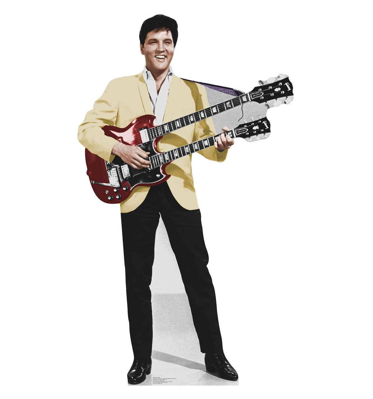 Lifesize ElvisYellow Jacket Talking Cardboard Standup Cardboard Cutout
