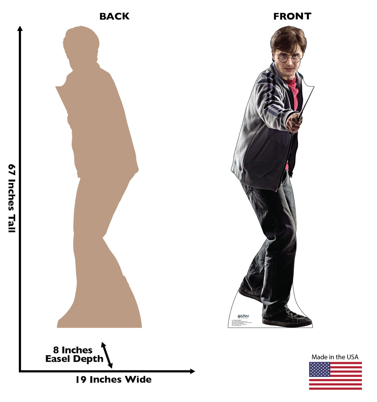 Lifesize Harry Potter Cardboard Standup Cardboard Cutout