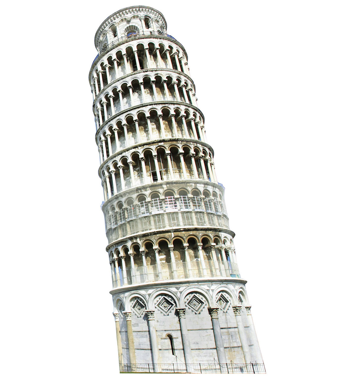Life-size Italy Leaning Tower of Pisa Cardboard Standup