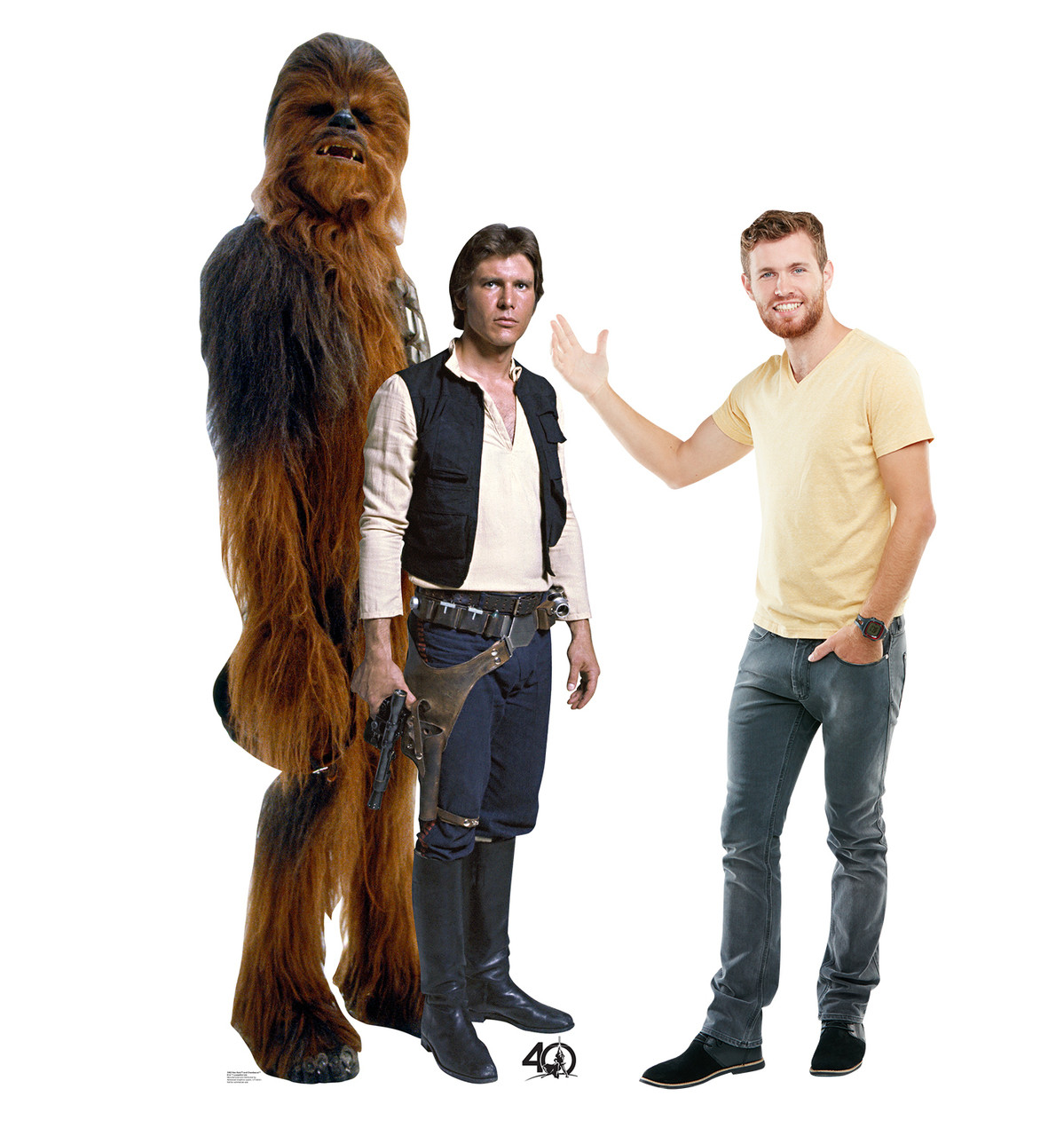 Han Solo and Chewbacca (Star Wars 40th) - Cardboard Cutout-lifesize