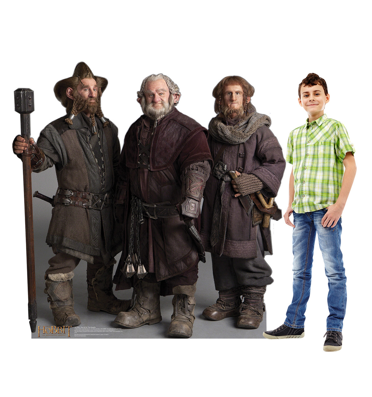 Life-size Nori, Dori, Ori The Dwarfs - The Hobbit Cardboard Standup
