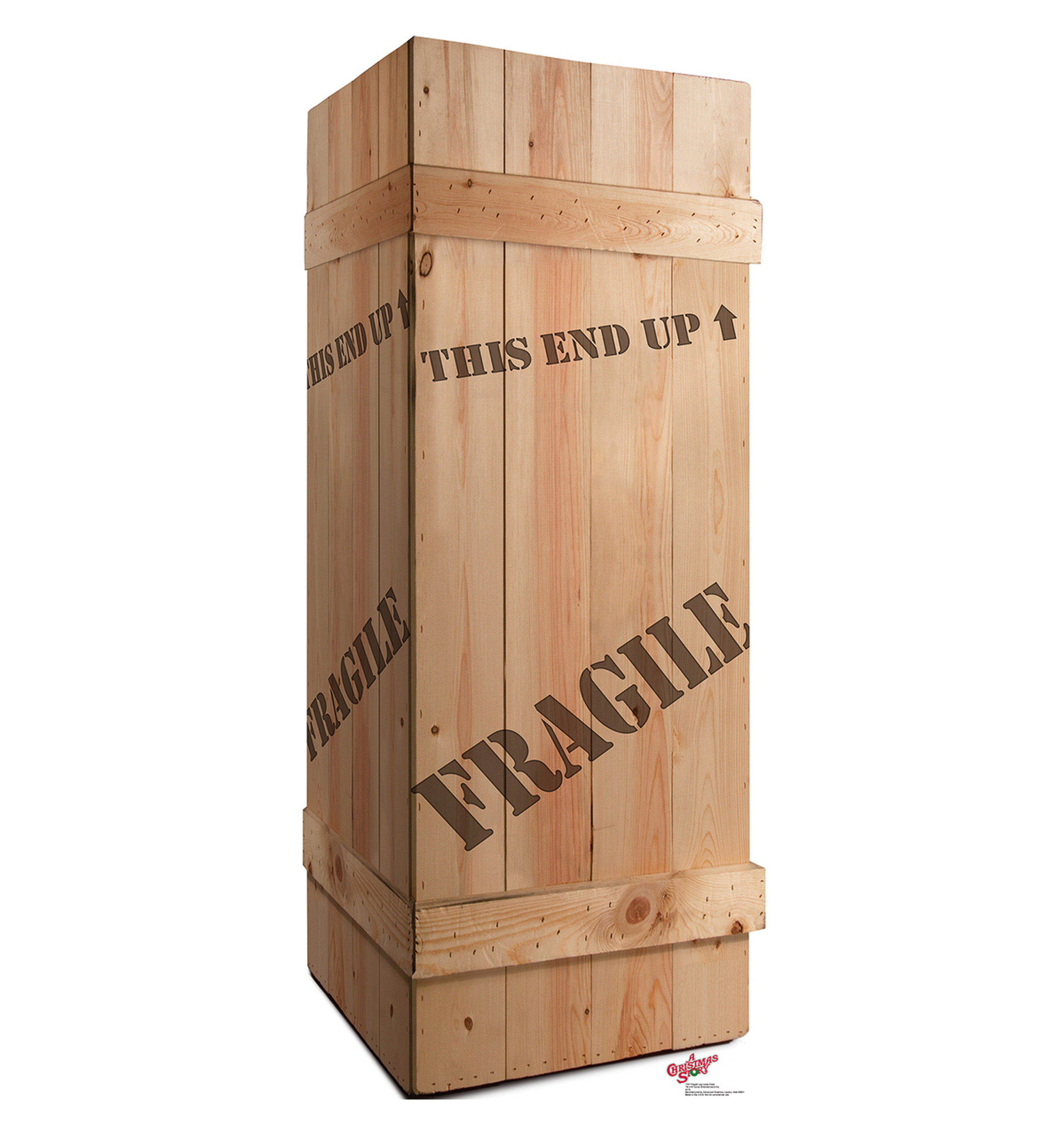 Lifesize Fragile Leg Lamp Crate Cardboard Cutout