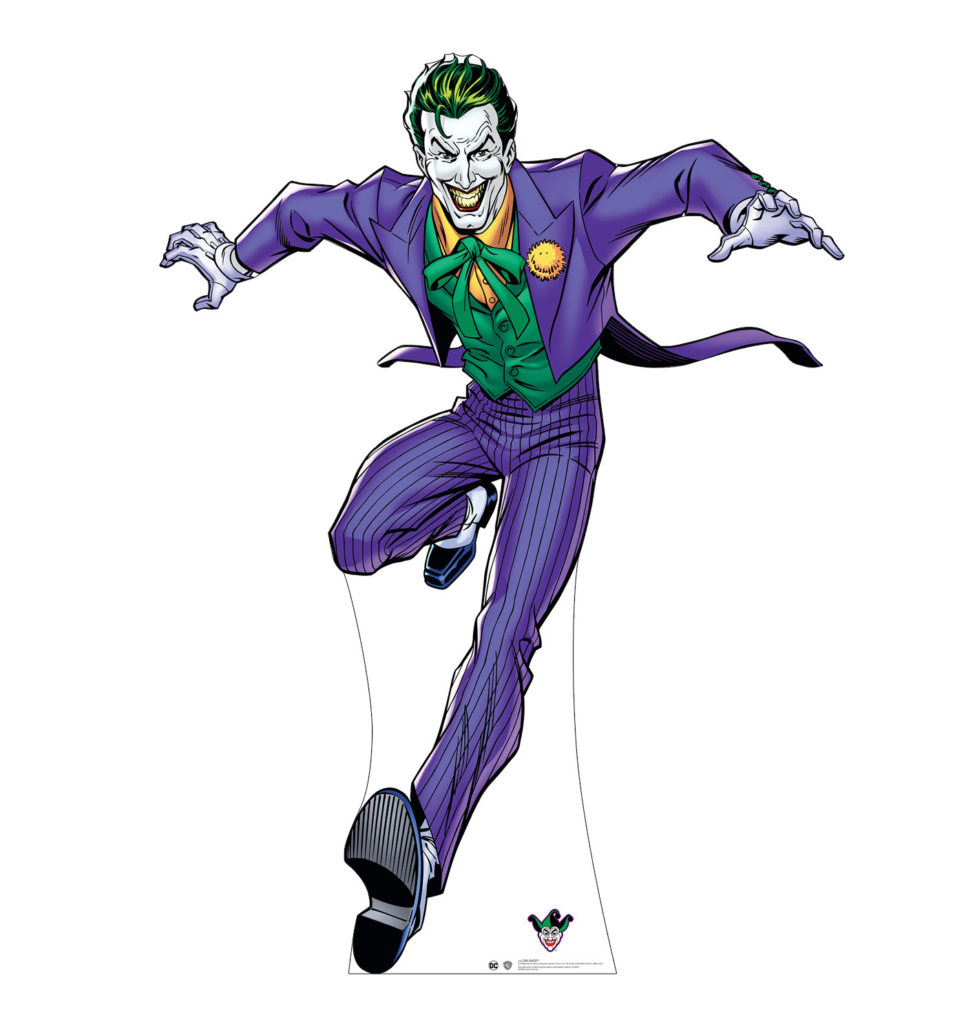 The Joker in Purple Suit Lifesize Cardboard Cutout