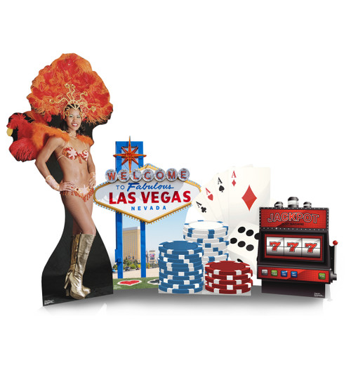 Fan Pack - Las Vegas Couple Stand-in Lifesize Cardboard Cutout/Standee -  Includes 8X10 (25X20Cm) Star Photo