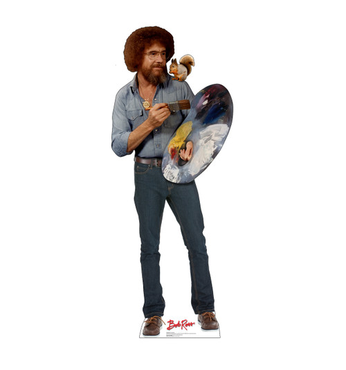 Bob Ross and Friend Cardboard Standee