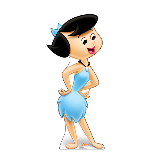 Life-size cardboard standee of Betty Rubble.