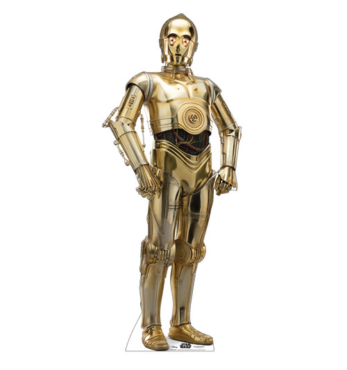 Life-size cardboard standee of C-3PO™ (Star Wars IX).