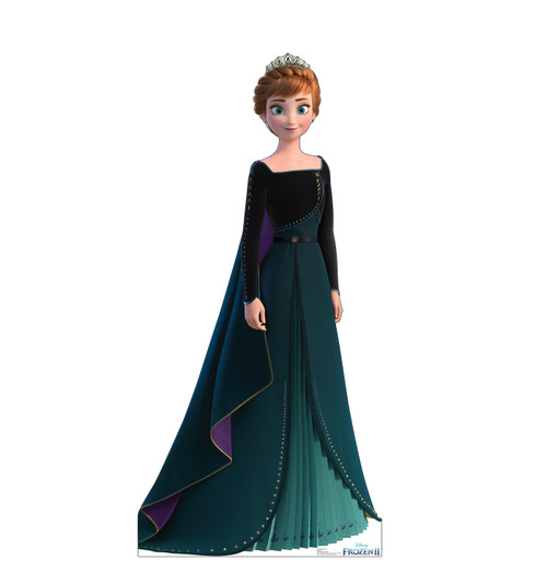 Life-size cardboard standee of Anna Epilogue Gown from Disney's Frozen 2.