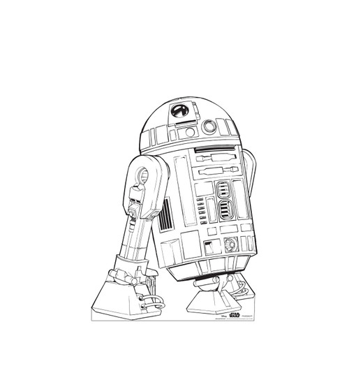 Life-size Color Me R2-D2 Standee.