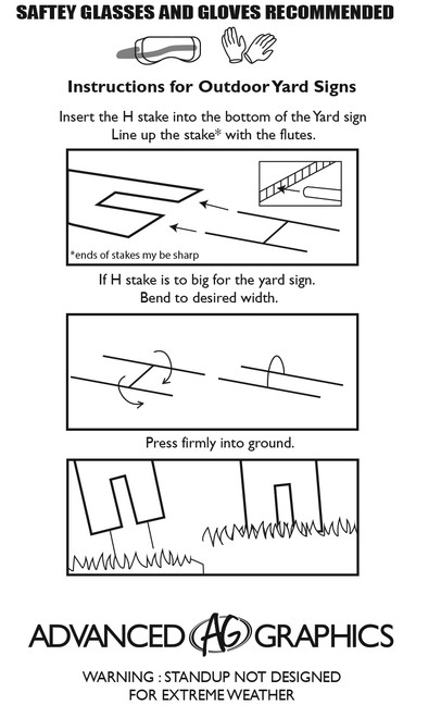 Yard Stake Instructions