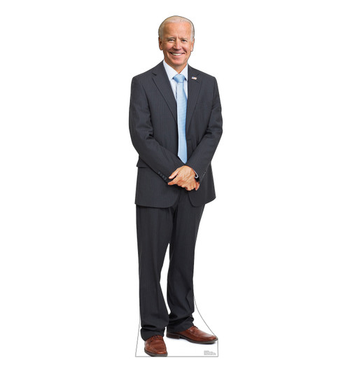 Life-size standee of President Joe Biden.