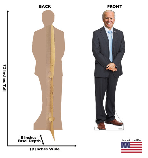 Life-size standee of President Joe Biden.
