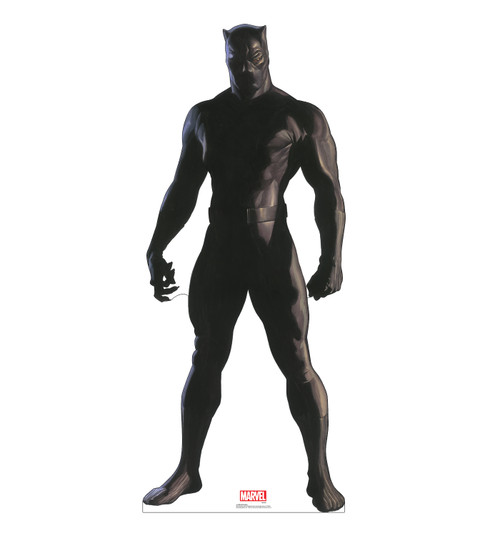 Life-size cardboard standee of Black Panther from Marvels Timeless Collection.
