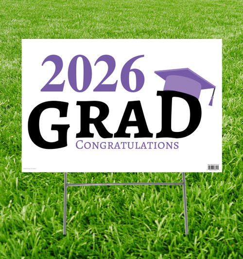 Coroplast outdoor sign for your GRAD 2026.