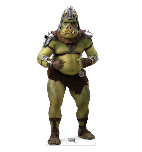 Life-size cardboard standee of Gamorrean GuardTM from Lucas/Disney+ TV series The Book of Boba Fett 