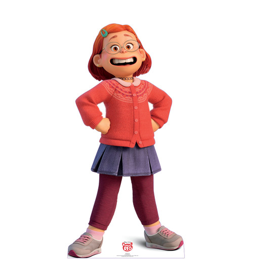 Life-size cardboard standee of Meilin Lee from Disney/Pixar's Turning Red.