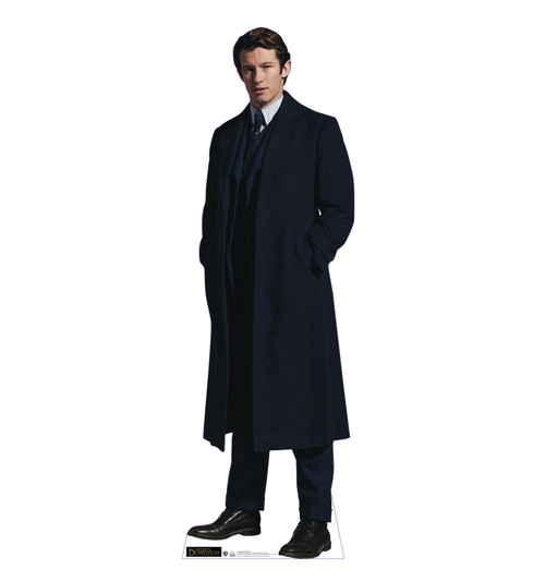 Life-size cardboard standee of Theseus Scamander from Fantastic Beasts The Secrets of Dumbledor.