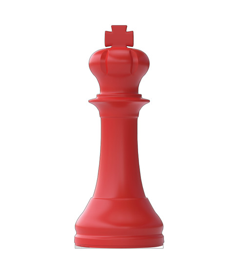 Life-size cardboard standee of a Red King Chess.